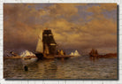 William Bradford Fine Art Print, Battle Harbor Seascape