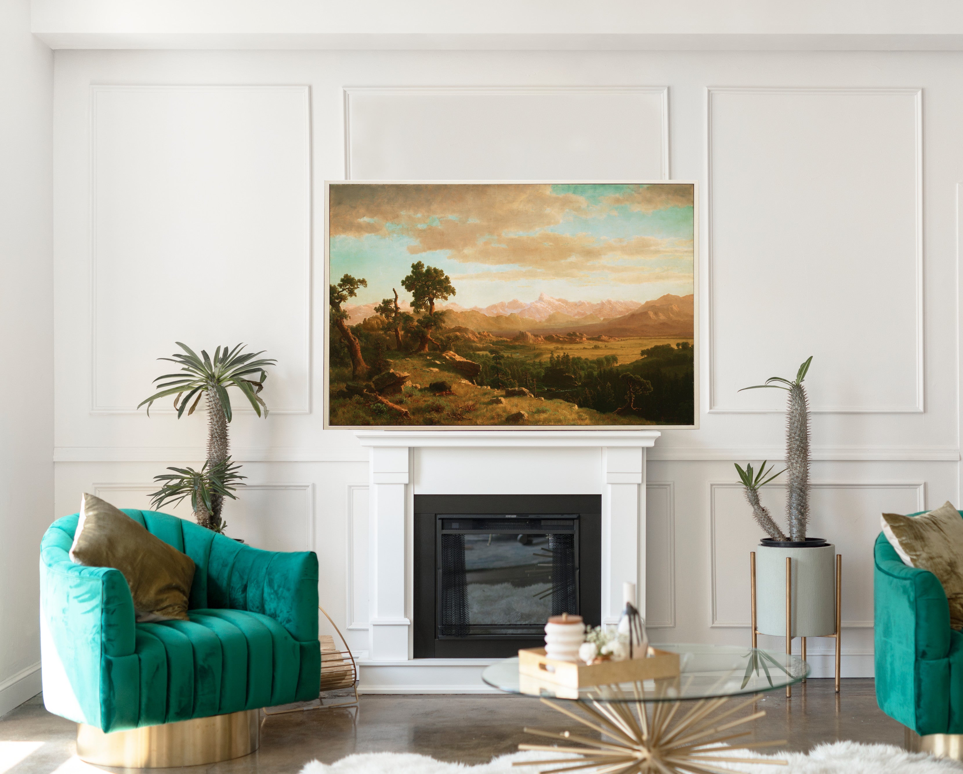 Wind River Country, Albert Bierstadt Landscape Print