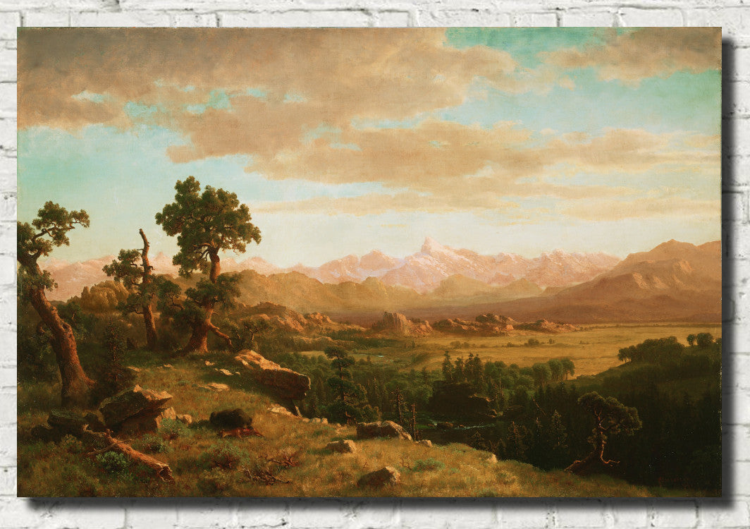 Wind River Country, Albert Bierstadt Landscape Print