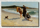 Winslow Homer, American Fine Art Print :  Beach Scene painting