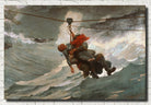 Winslow Homer Fine Art Print : Lifeline, Seascape