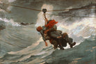 Winslow Homer Fine Art Print : Lifeline, Seascape