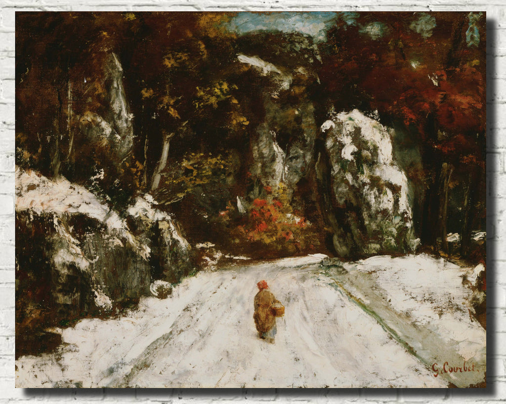 Gustave Courbet Fine Art Print, Winter in the Jura