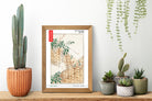 Watanabe Shōtei Exhibition Poster, Japanese Art, Wisteria
