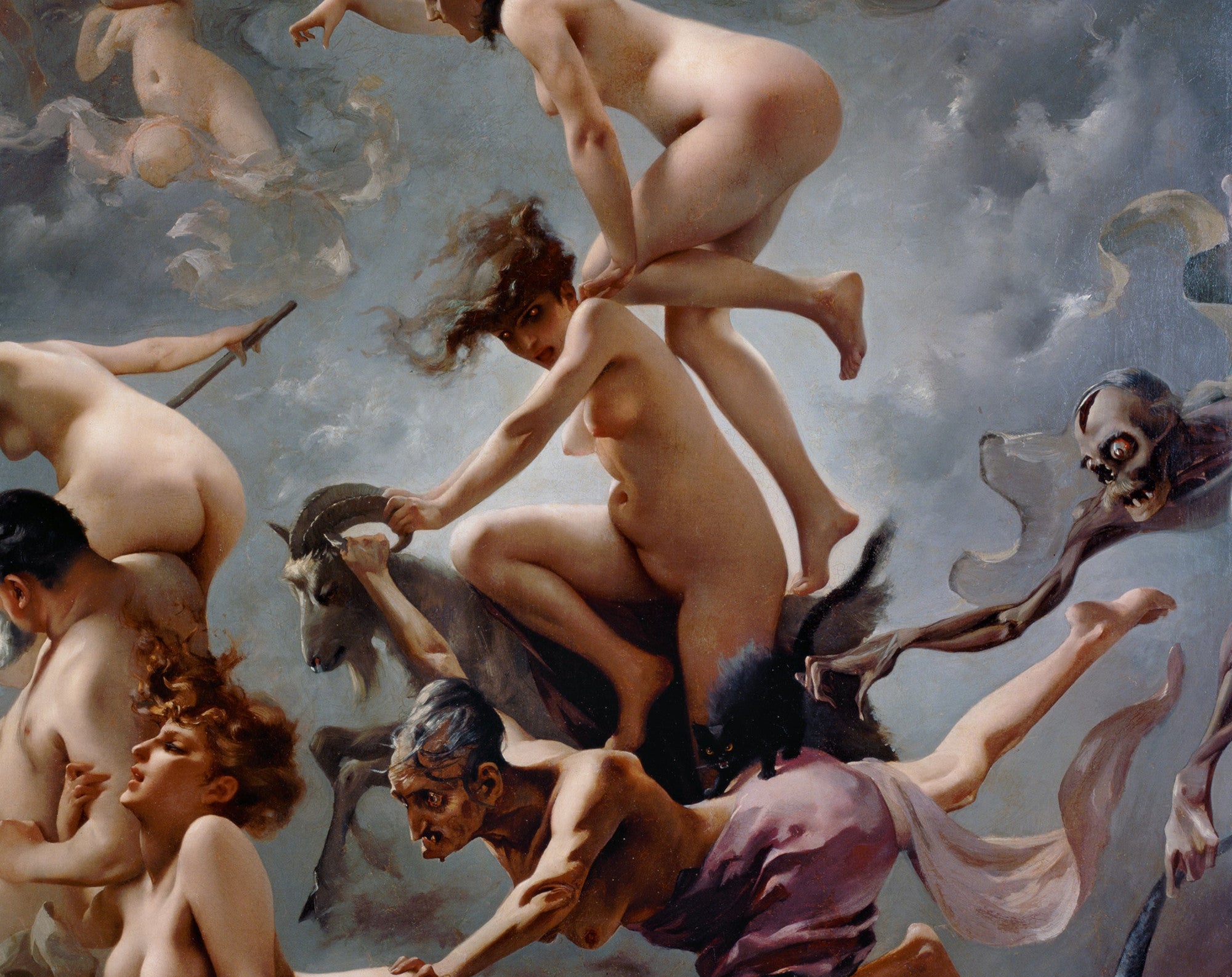 Luis Ricardo Falero Fine Art Print, The Witches on their Sabbath