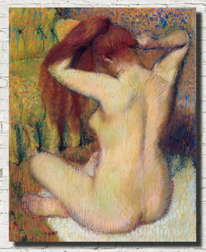 Edgar Degas, Fine Art Print : Woman Combing Her Hair