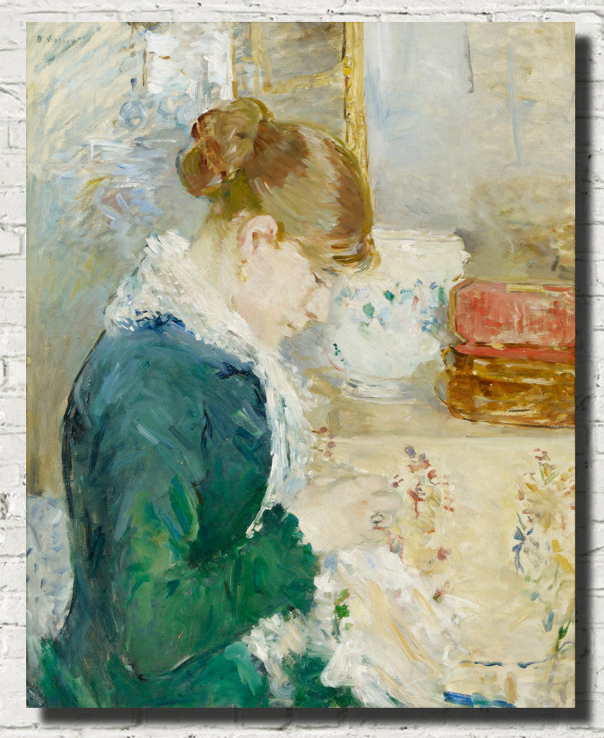Berthe Morisot, French Fine Art Print : Woman Sewing