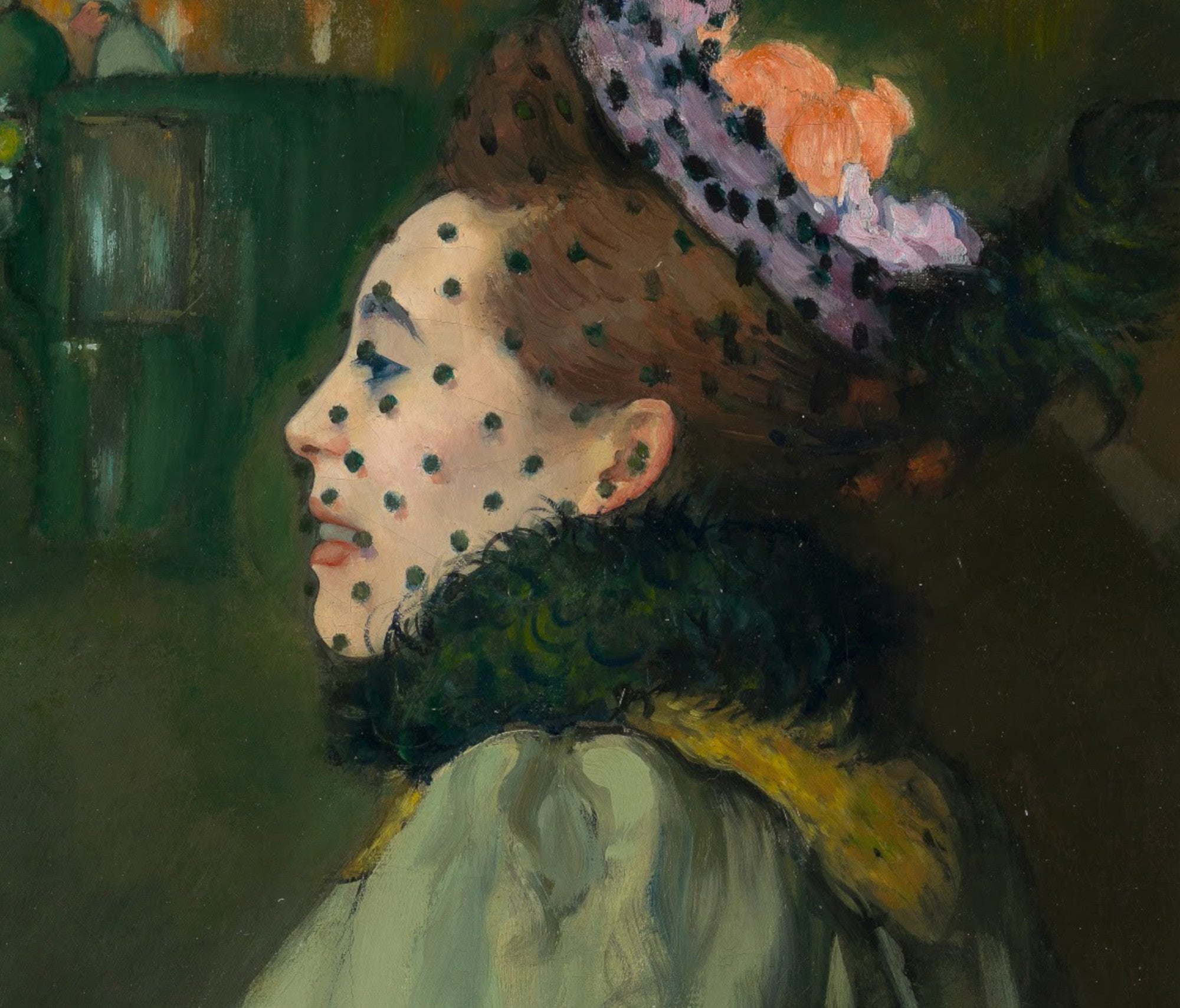Louis Anquetin Fine Art Print, Woman at the Champs-Élysées by night