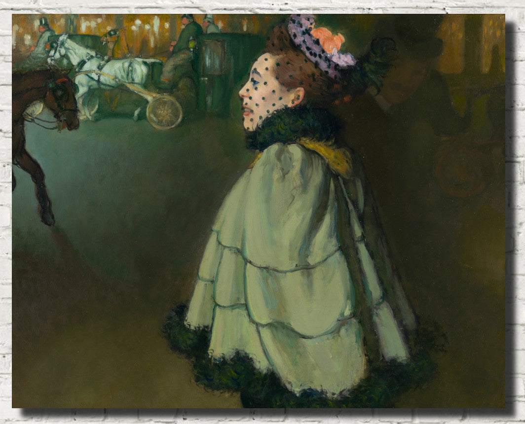 Louis Anquetin Fine Art Print, Woman at the Champs-Élysées by night