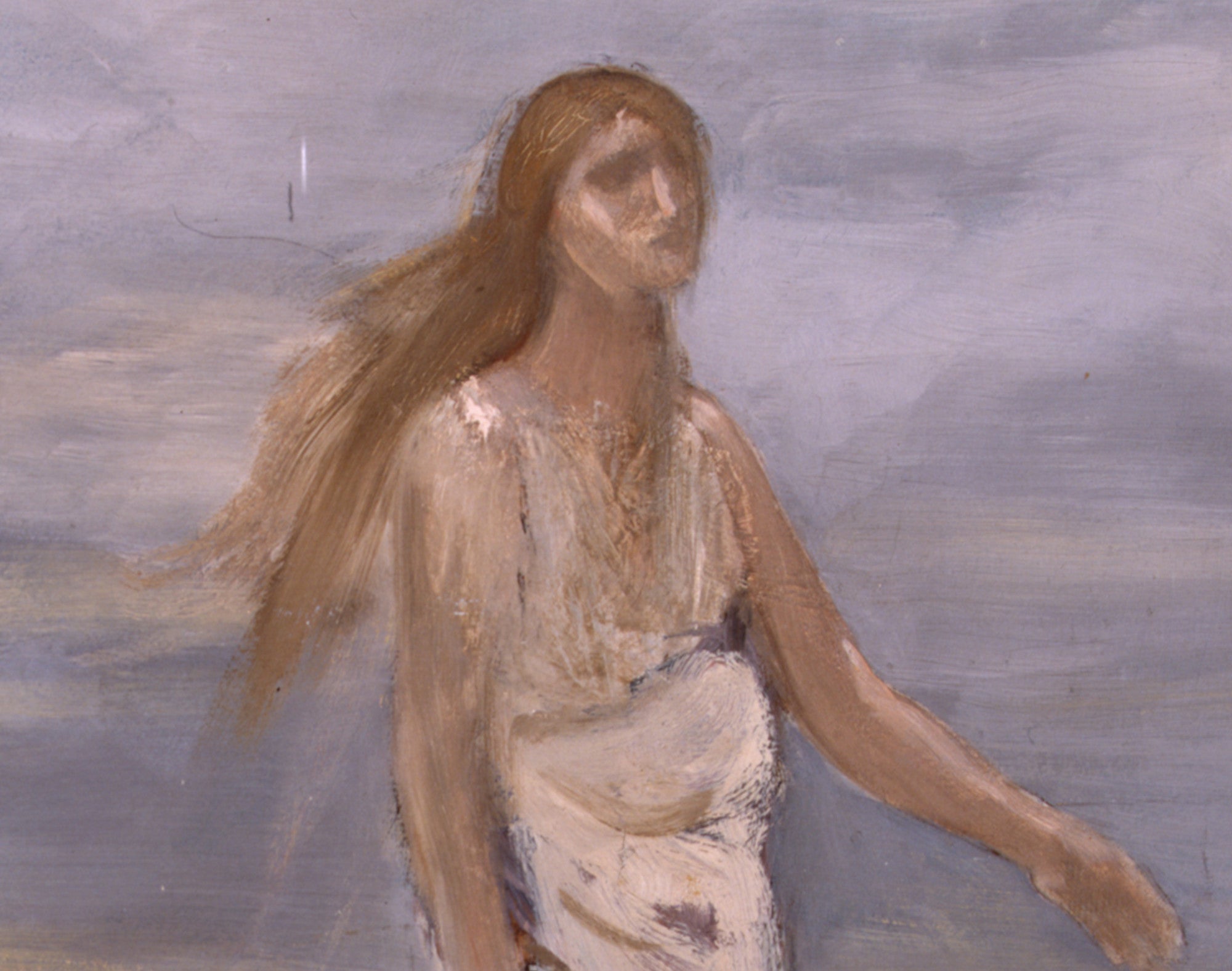 Pierre Puvis de Chavannes Fine Art print, Woman on the Beach