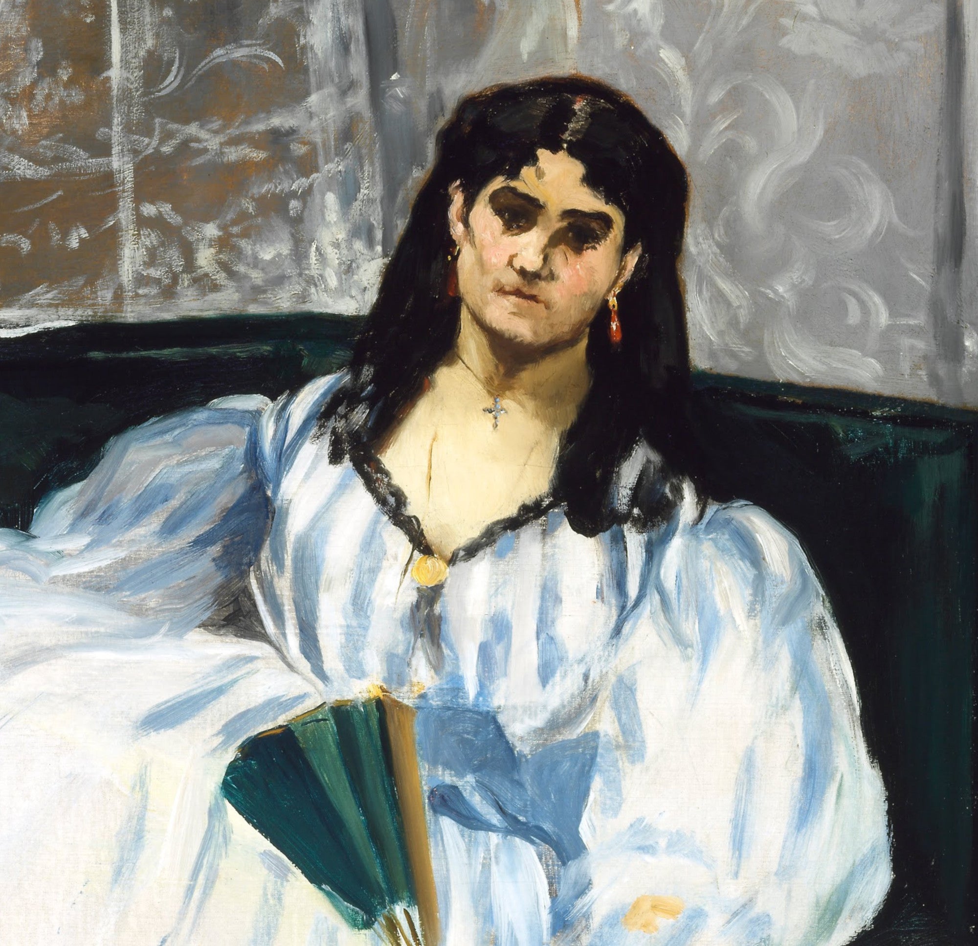 Édouard Manet, French Impressionist Fine Art Print : Woman with a Fan