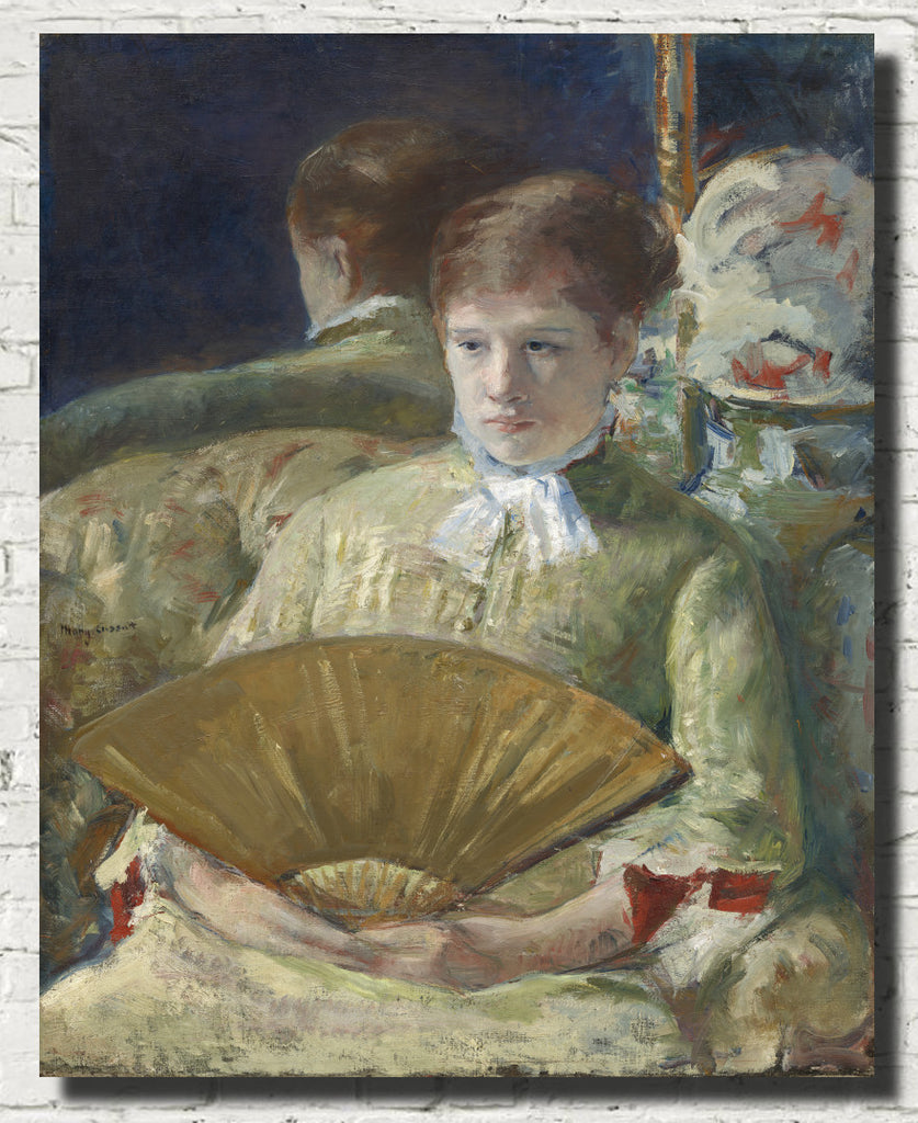 Mary Cassatt, Impressionist Fine Art Print : Woman with a Fan