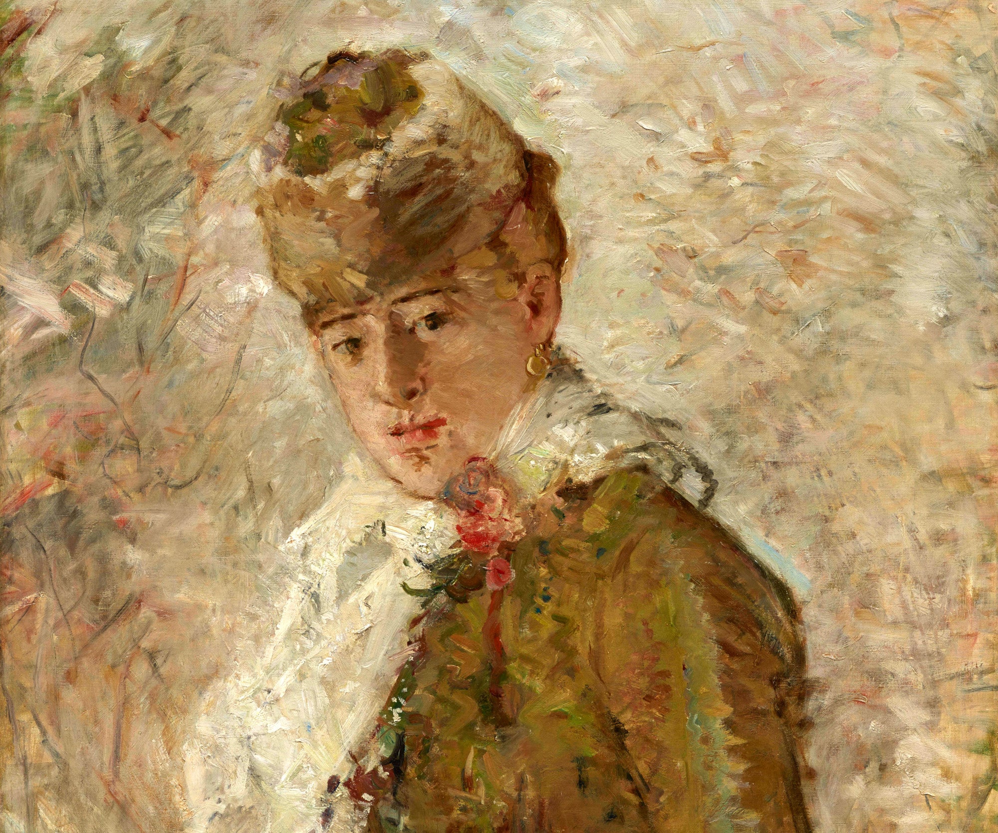 Berthe Morisot, French Fine Art Print : Woman With a Muff
