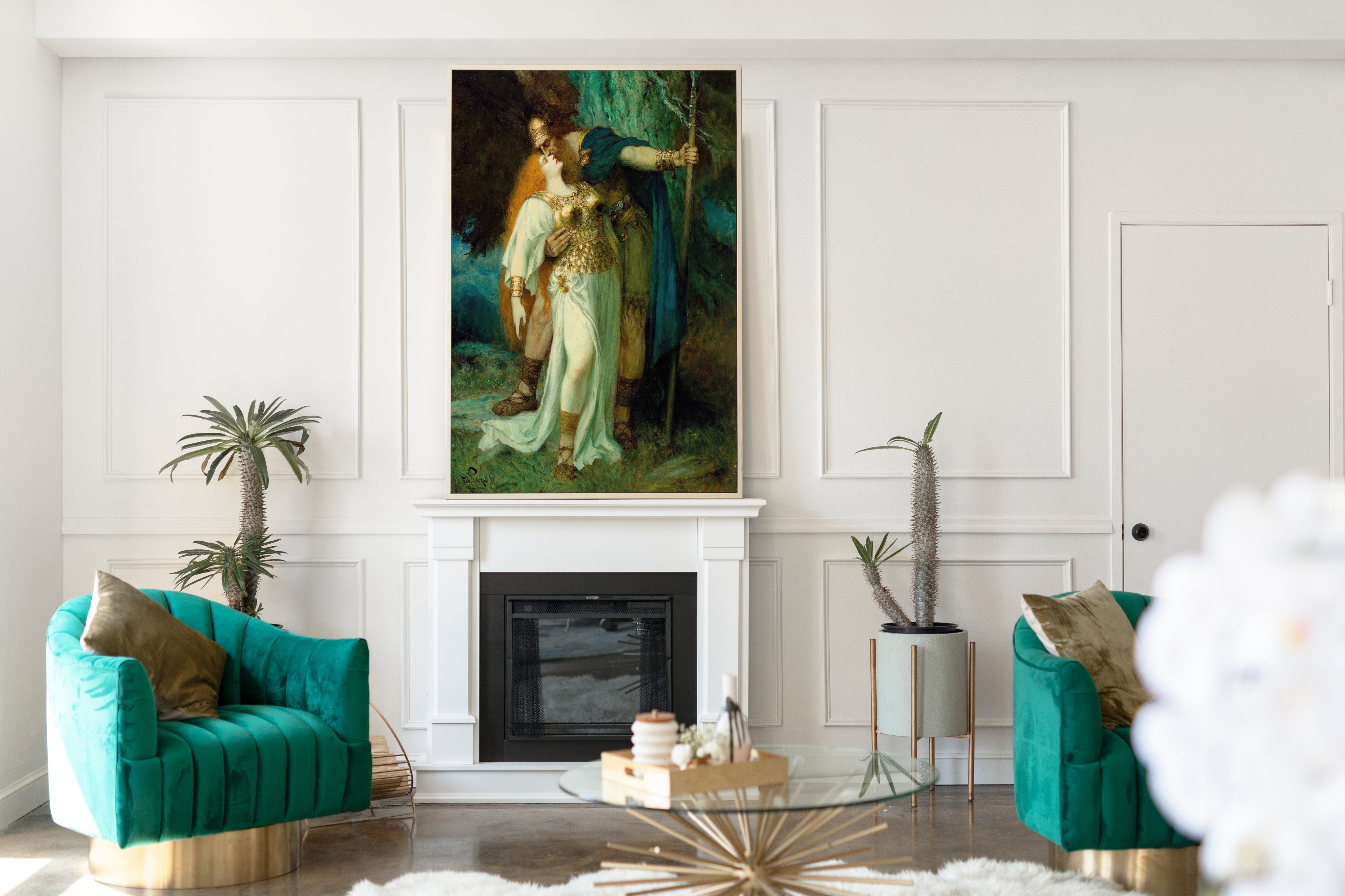 Wotan’s Farewell To Brunhilde, Ferdinand Leeke Fine Art Print