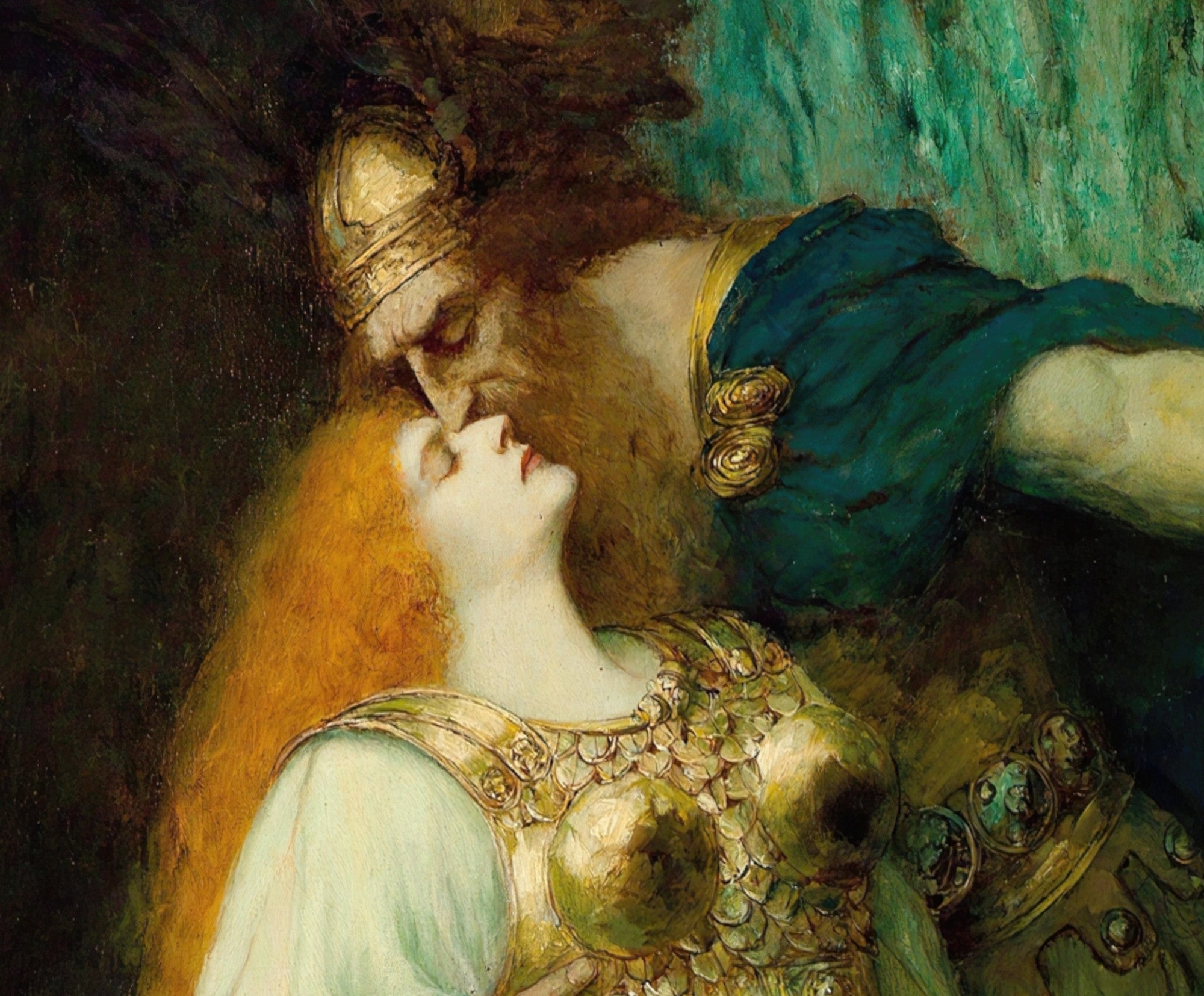 Wotan’s Farewell To Brunhilde, Ferdinand Leeke Fine Art Print