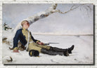 Helene Schjerfbeck Fine Art Print, Wounded Warrior in the Snow