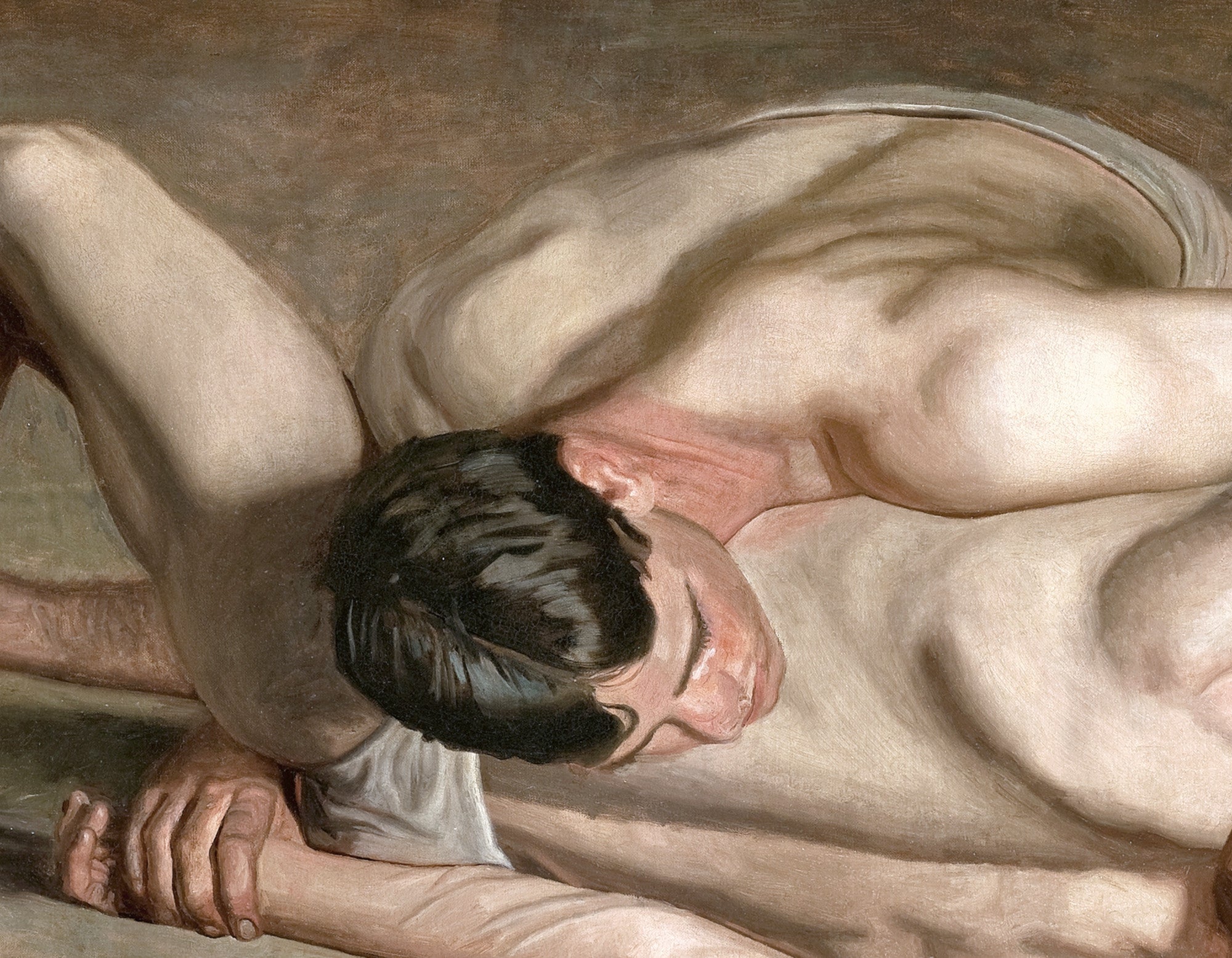 Wrestlers, Thomas Eakins Fine Art Print