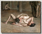 Wrestlers, Thomas Eakins Fine Art Print