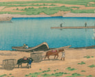 Yaguchi, Twenty Views of Tōkyō, Hasui Kawase, Japanese Art Print