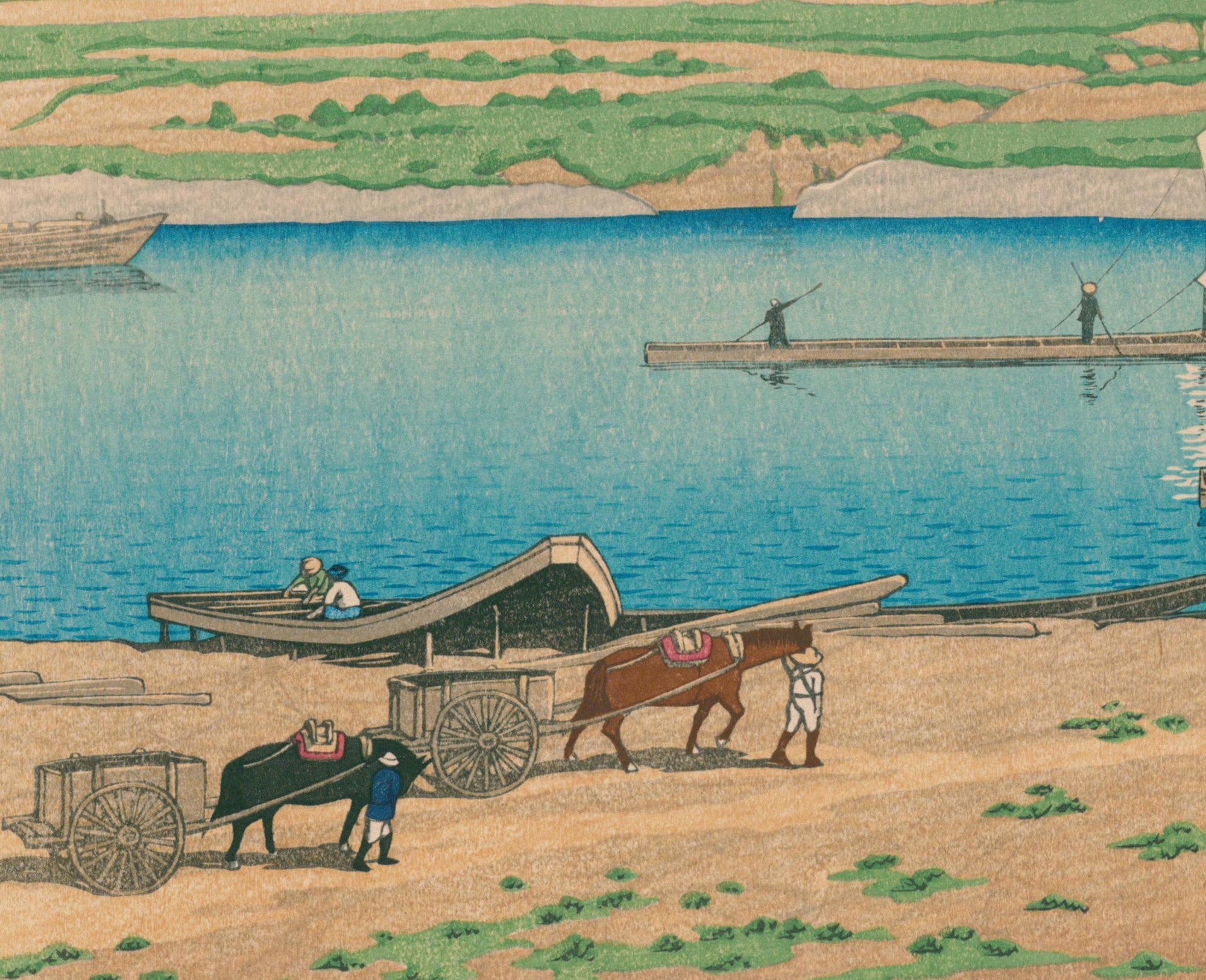 Yaguchi, Twenty Views of Tōkyō, Hasui Kawase, Japanese Art Print