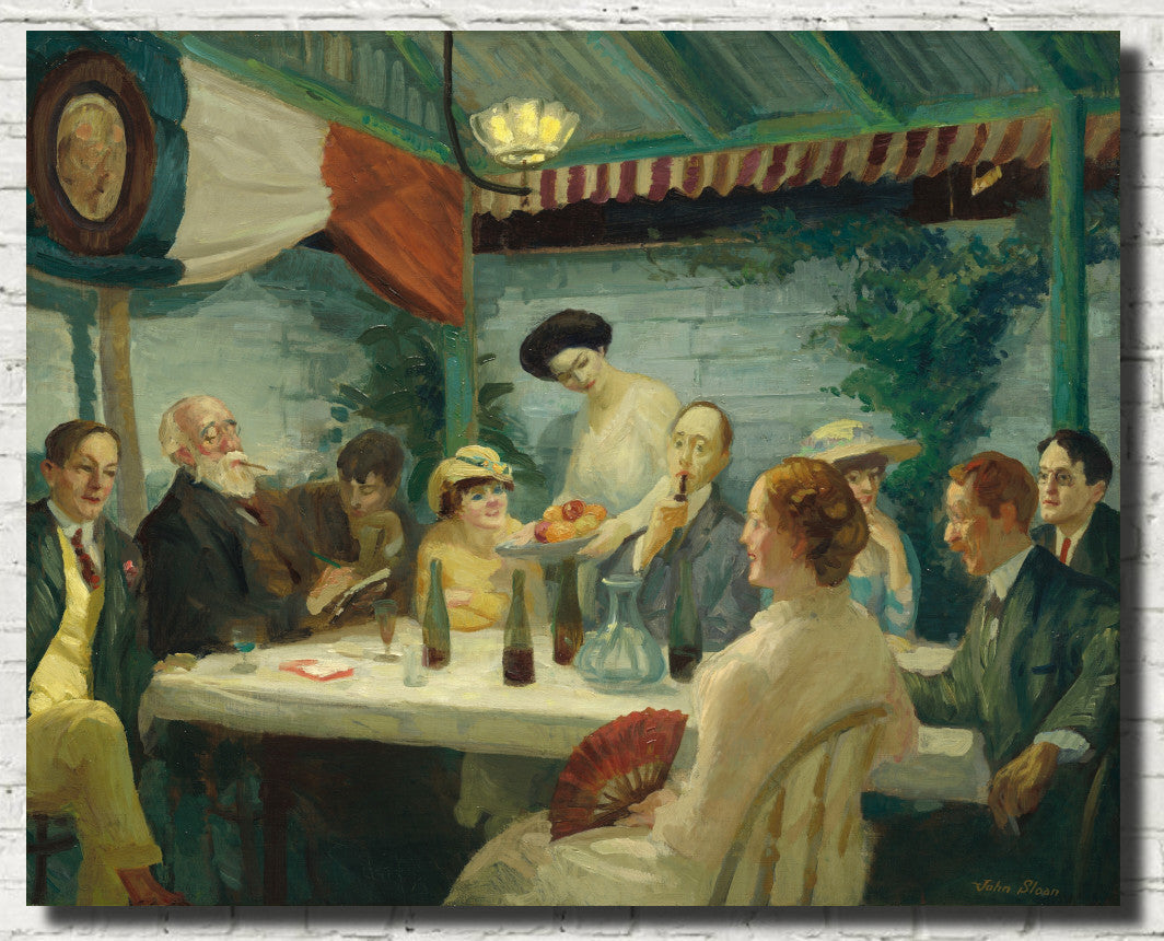 Yeats at Petitpas, John Sloan Fine Art Print