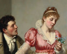 Yes or No, Historical Genre Scene, Edmund Blair Leighton Fine Art Print