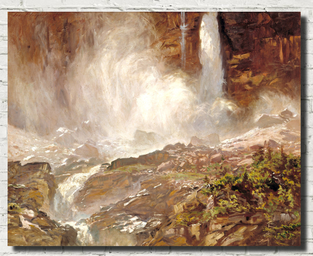 John Singer Sargent Fine Art Print, Yoho Falls