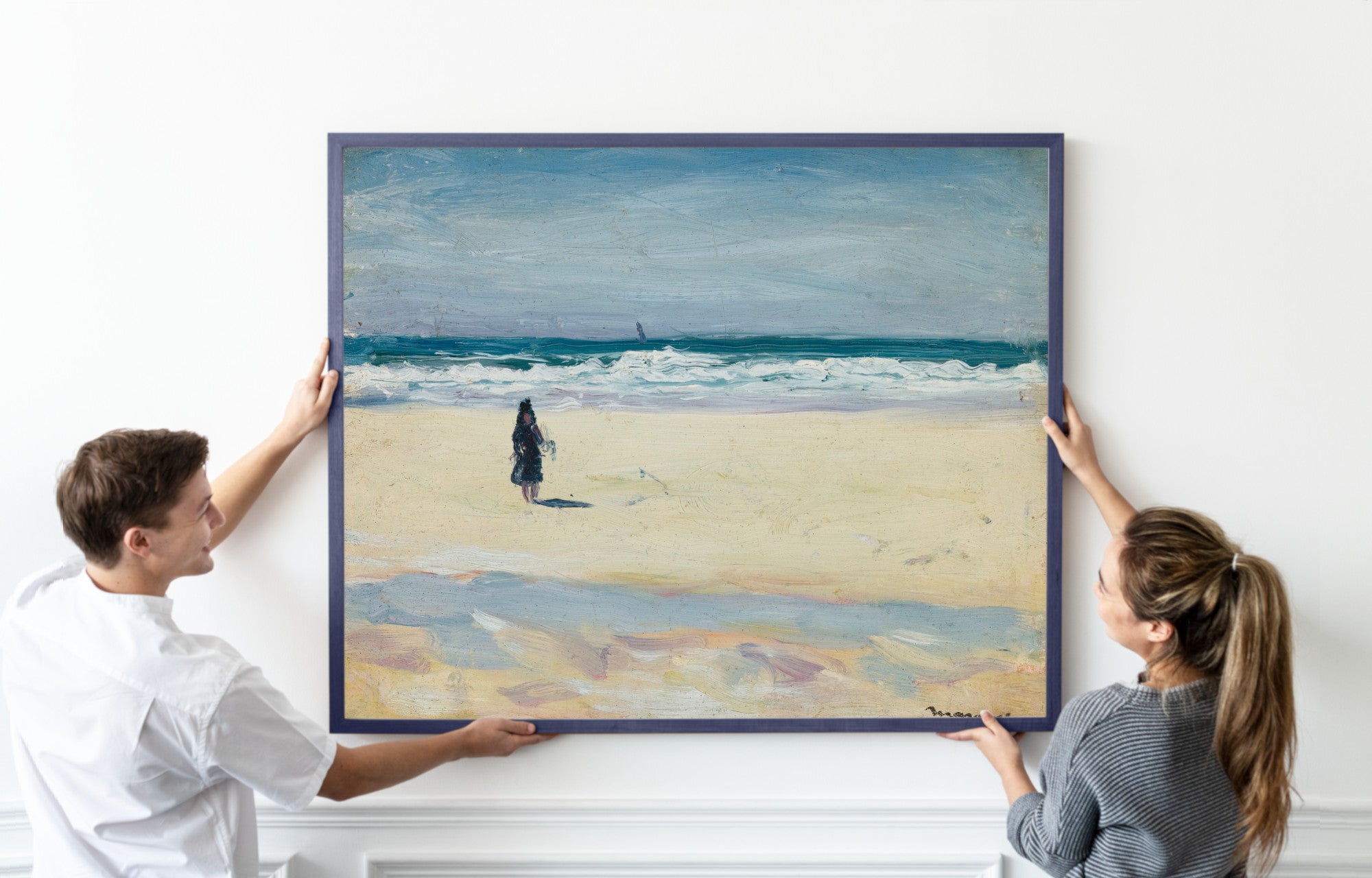 Young Girl on the Beach, Albert Marquet, Coastal Landscape