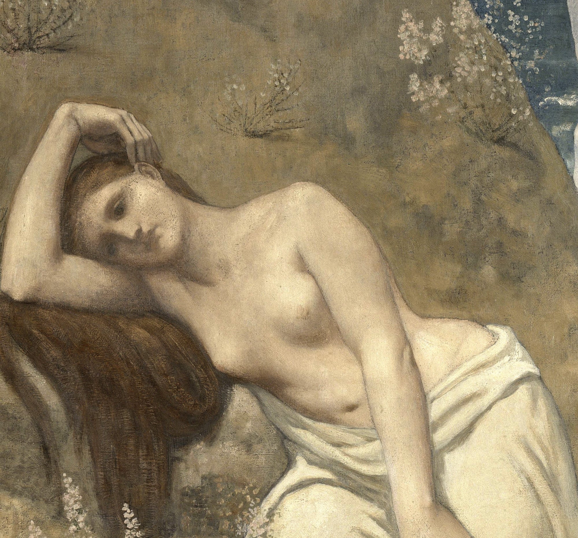 Pierre Puvis de Chavannes Fine Art print, Young Girls by the Seaside