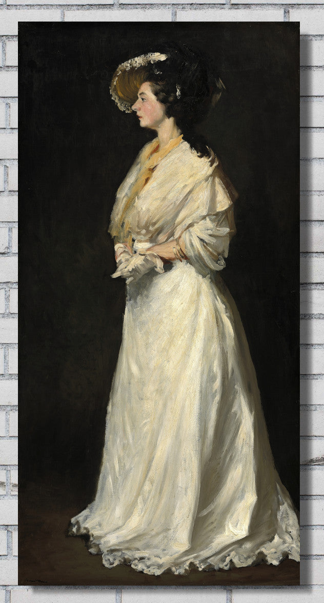 Young Woman in White, Robert Henri