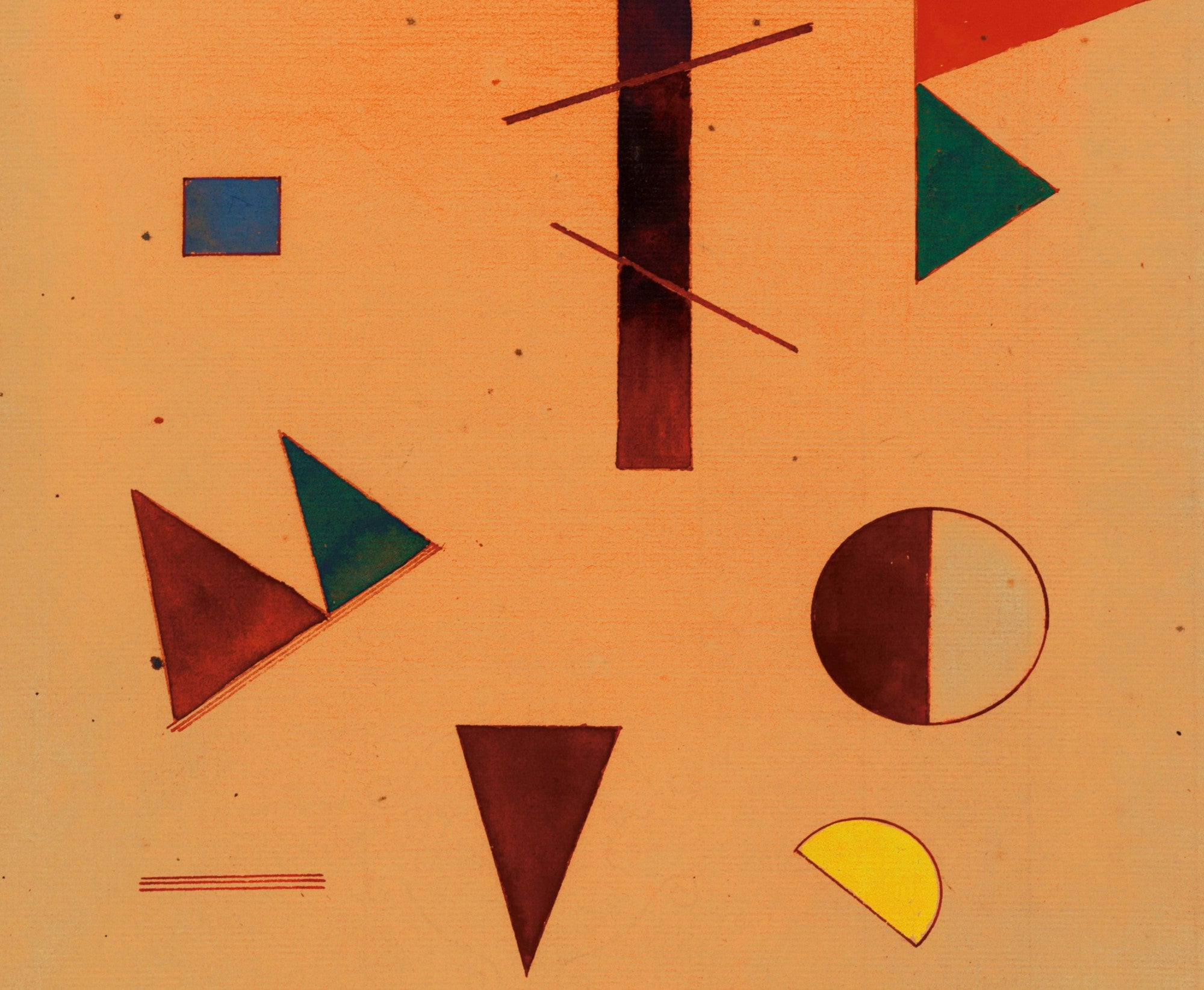 Scattered (Zerstreut), Wassily Kandinsky Abstract Fine Art Print