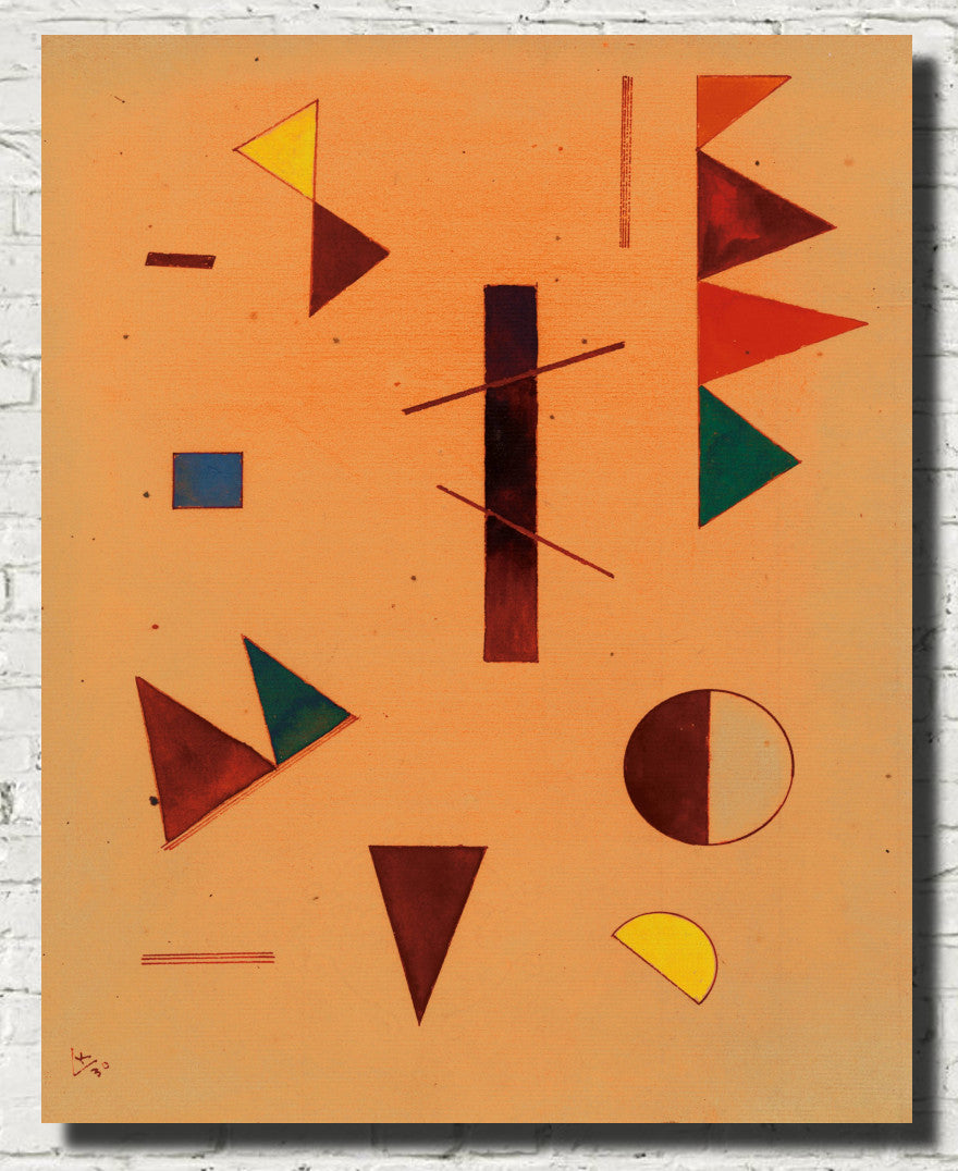 Scattered (Zerstreut), Wassily Kandinsky Abstract Fine Art Print