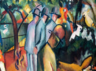 August Macke Abstract Fine Art Print, Zoological Garden I