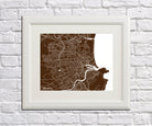 Aberdeen City Street Map Print Custom Wall Map - OnTrendAndFab