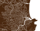 Aberdeen City Street Map Print Custom Wall Map - OnTrendAndFab