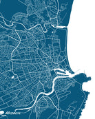 Aberdeen City Street Map Print Custom Wall Map - OnTrendAndFab