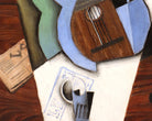 Juan Gris Crystal Cubism Fine Art Print : abstraction, (guitar and glass)