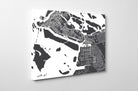 Abu Dhabi City Street Map Print Modern Art Poster Home Decor - OnTrendAndFab