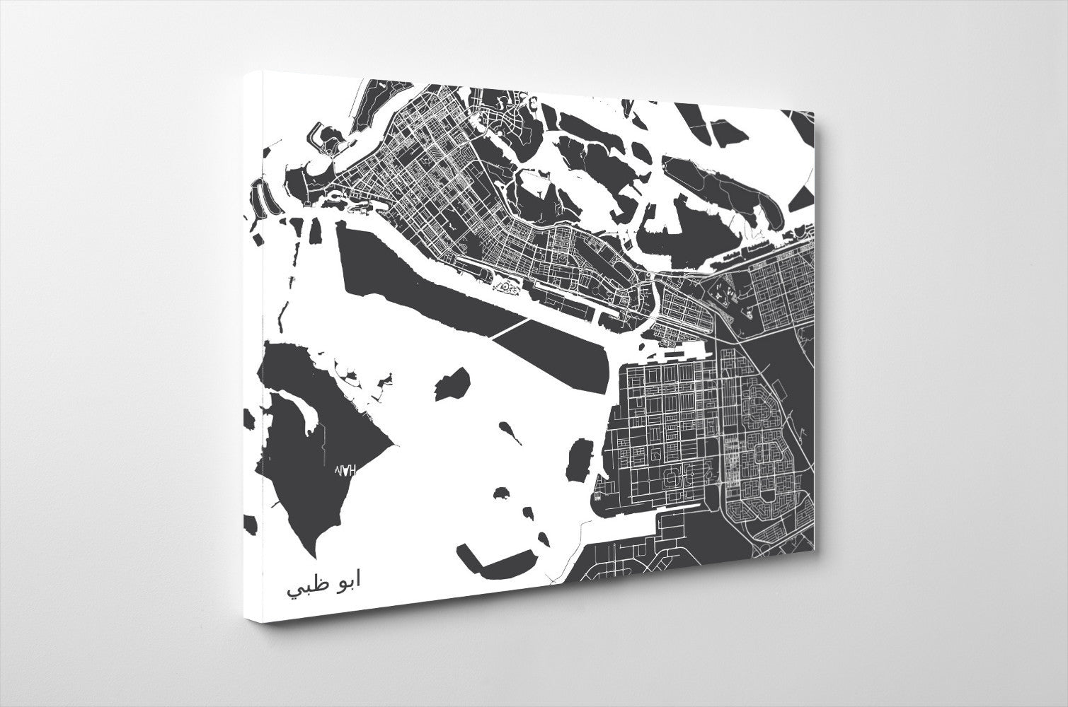 Abu Dhabi City Street Map Print Modern Art Poster Home Decor - OnTrendAndFab