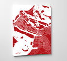 Abu Dhabi City Street Map Print Modern Art Poster Home Decor - OnTrendAndFab