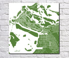 Abu Dhabi City Street Map Print Custom Wall Map Poster - OnTrendAndFab