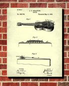 Acoustic Guitar Patent Print Wall Art Poster - OnTrendAndFab