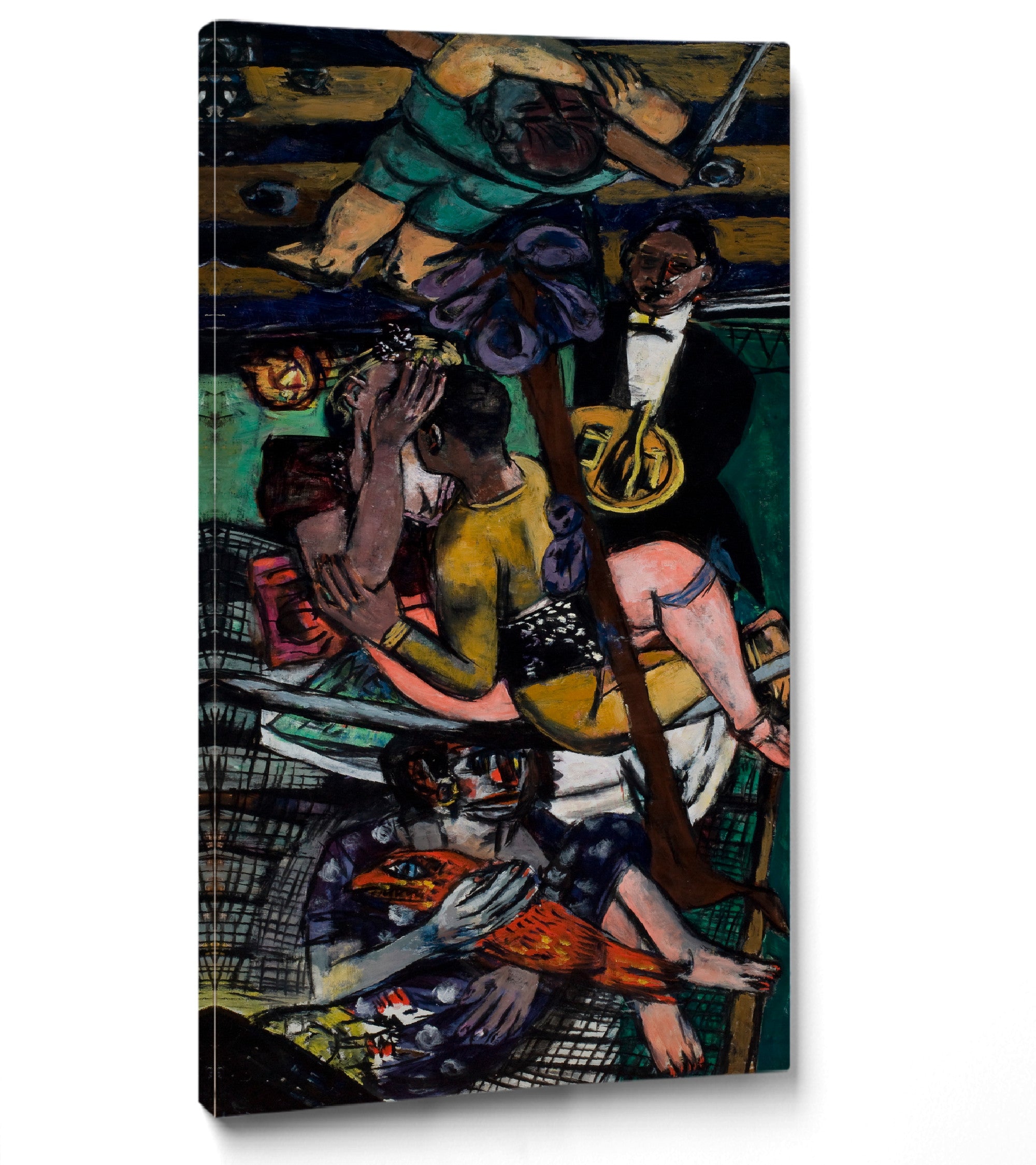 Max Beckmann, Acrobats (Linke Tafel) - New Objectivity