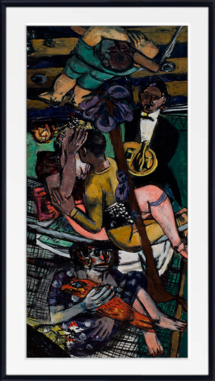 Max Beckmann, Acrobats (Linke Tafel) - New Objectivity