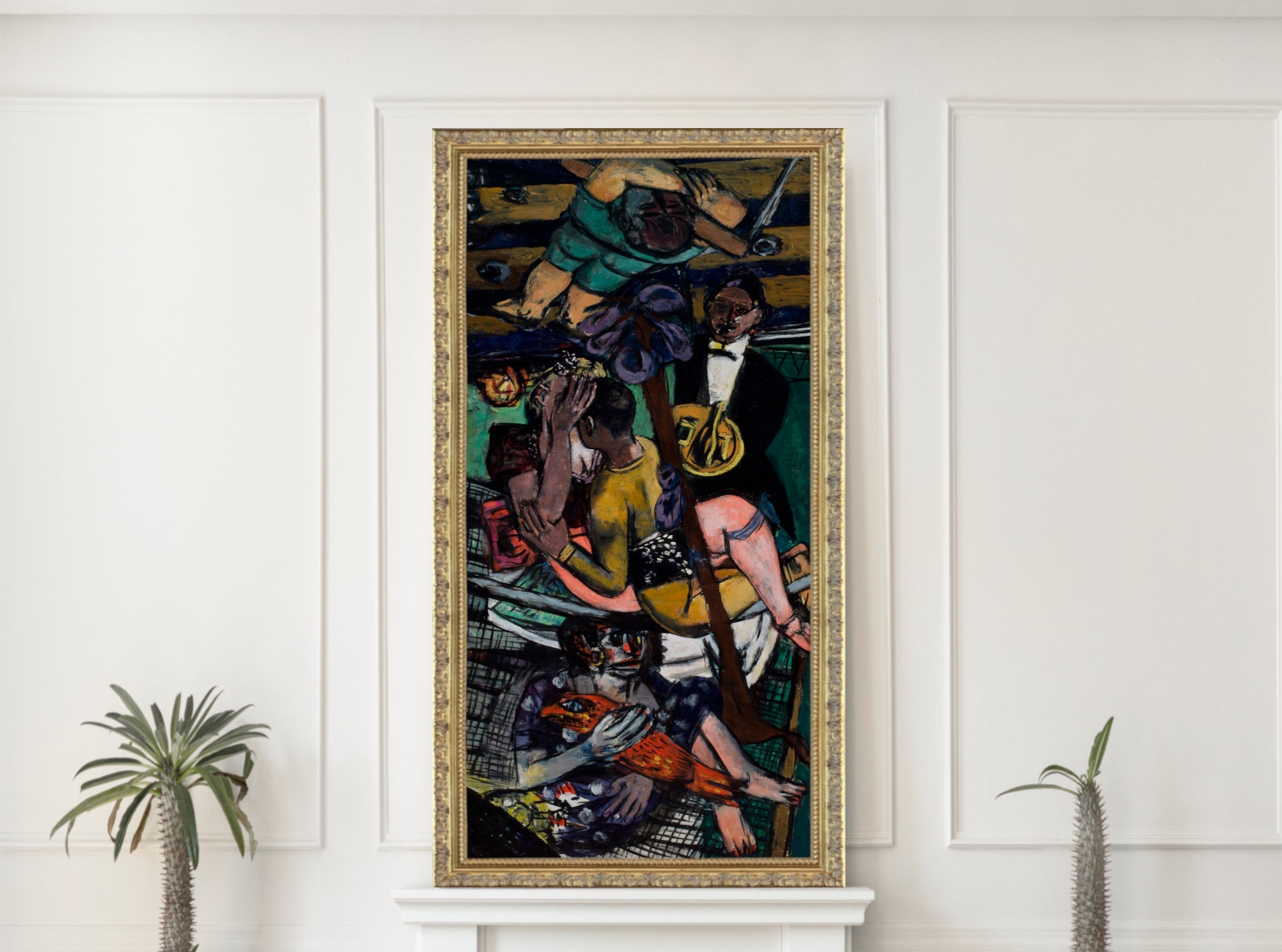 Max Beckmann, Acrobats (Linke Tafel) - New Objectivity