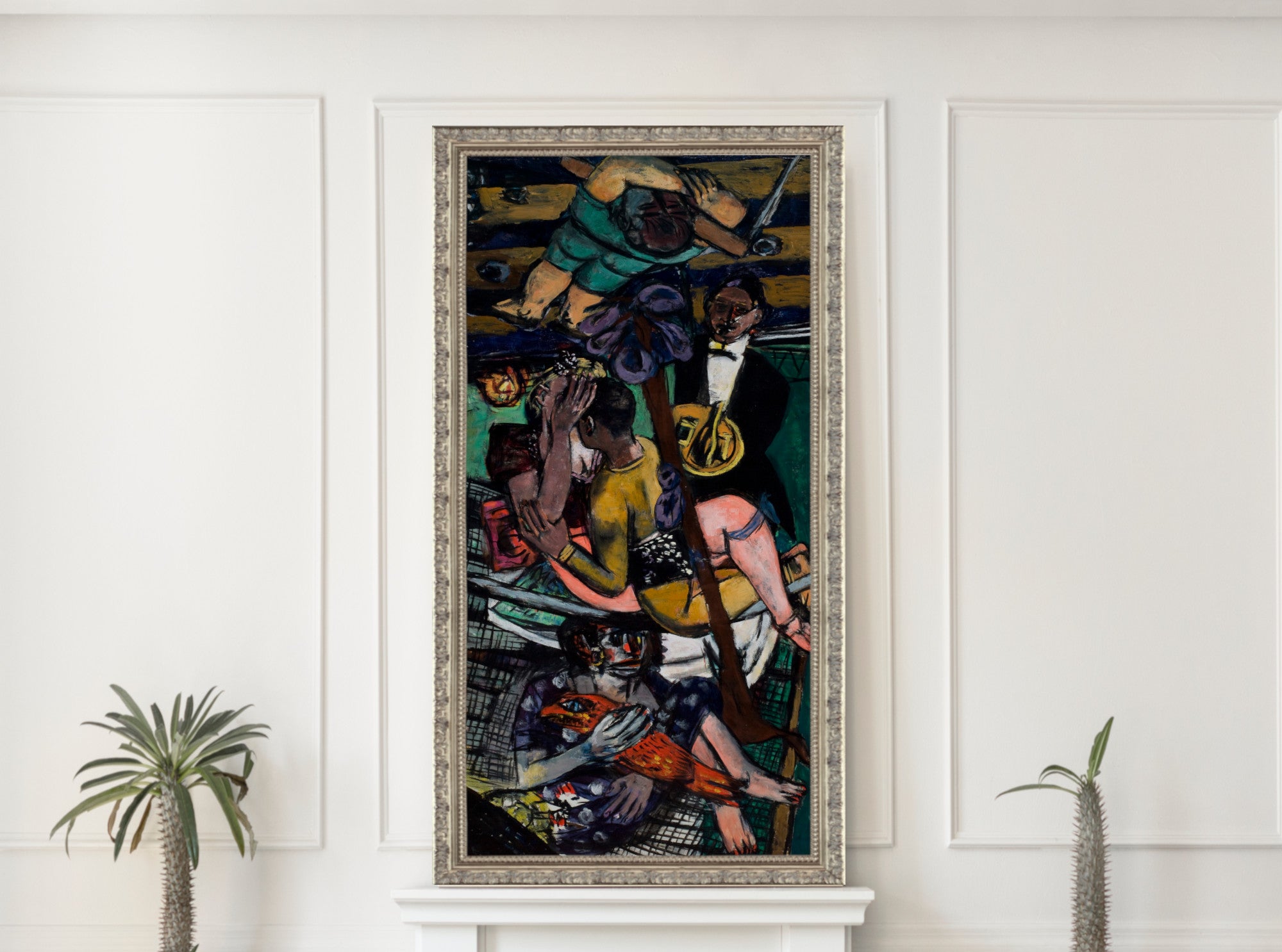 Max Beckmann, Acrobats (Linke Tafel) - New Objectivity
