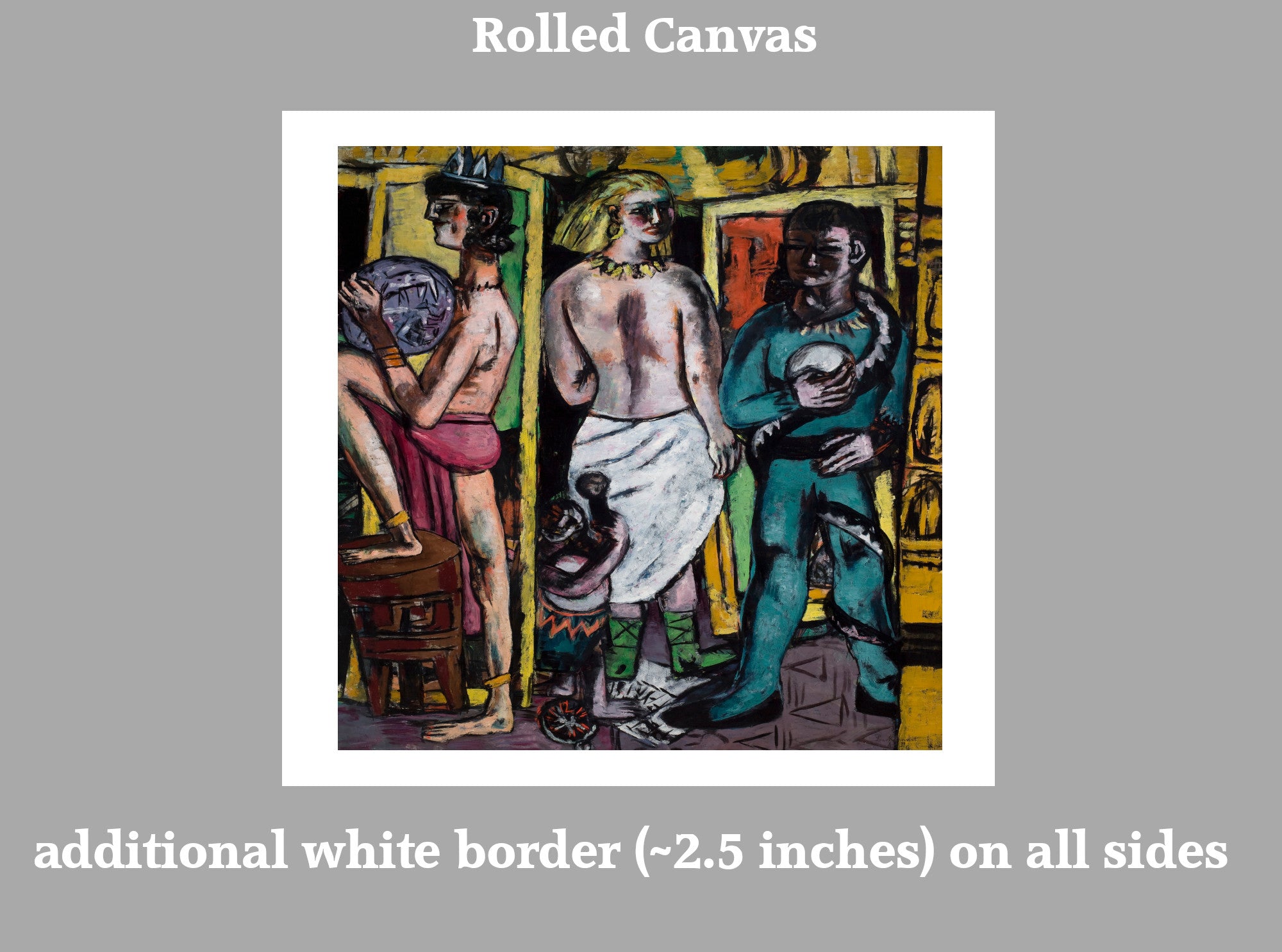 Max Beckmann, Acrobats (Centre Panel) - New Objectivity