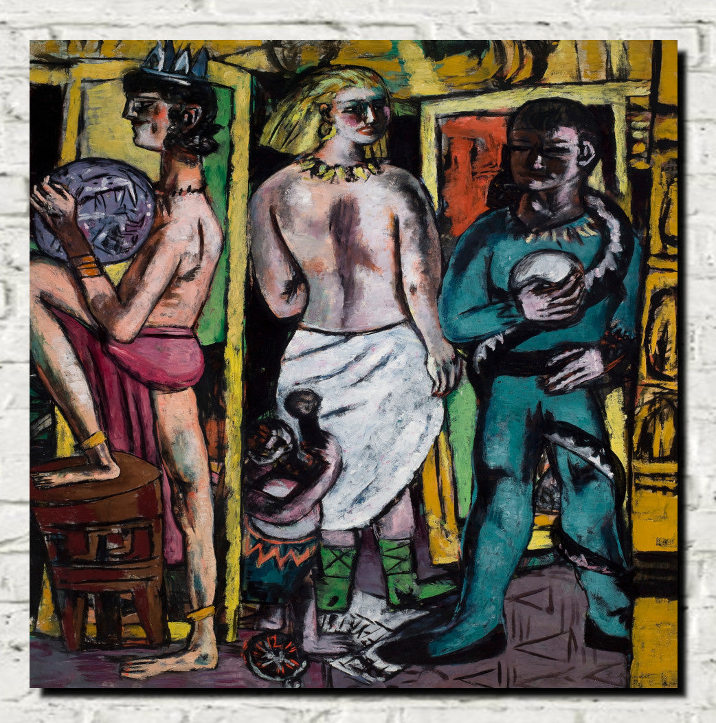 Max Beckmann, Acrobats (Centre Panel) - New Objectivity
