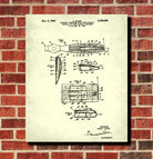 Aircraft Propeller Blueprint Aircraft Poster Airplane Patent Print