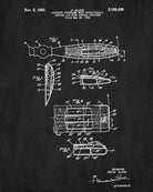 Aircraft Propeller Blueprint Aircraft Poster Airplane Patent Print